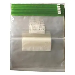 Zip-Lock пакет с бегунком и цветной полоской 